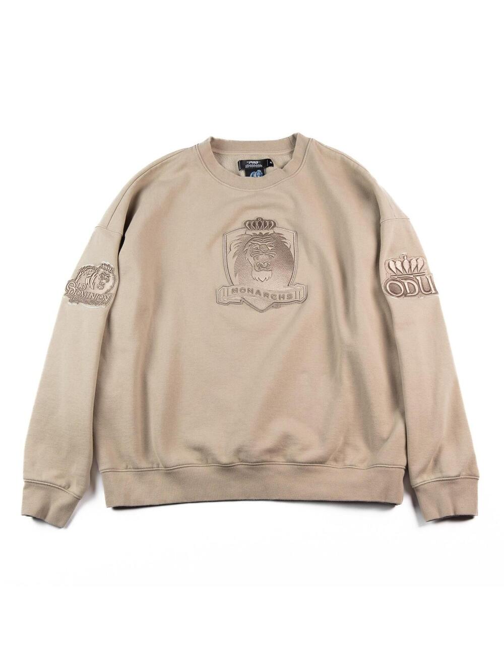 Pro Standard ODU Old Dominion University Crewneck Sweatshirt Beige XL